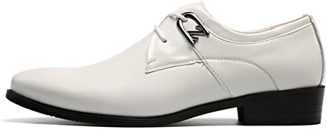 AMANGU Men's Leather Lace-up Formal Tuxedo Oxford Dress Shoes