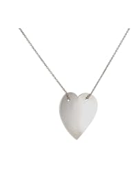 JANE HOLLINGER- Freida Single Heart Sterling Silver Necklace