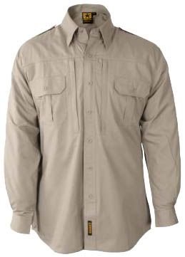 Propper Lightweight Tactical Long Sleeved Dress Shirt,Khaki,US XL