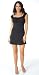 Babydoll Romantic Mini Dress with Classic Style from Hot Fash Dresses - DAMSEL Black