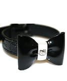 Loungefly Hello Kitty Black Embossed Bow Bracelet