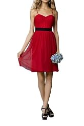 Cocktail Chiffon Spaghetti Strap Bridesmaid Dress/Party Dress 