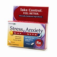 Stress and Anxiety Day and Nite 10 each Tabs by Natrol