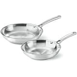 Calphalon Classic Stainless Steel Cookware, Fry Pan, 2-piece