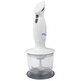 Elta - El-Stm250 - Mixeur Plongeant Complet avec Hachoir + Fouet + Bols 500Ml - 200W