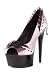6 Inch Stiletto Satin And Lace Open Toe Pump Women'S Size Shoe With 2 Inch Platform