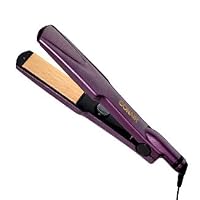 Conair CS55 Non Stick Fabric Ceramic Straightener, Purple, 1.5 Inch