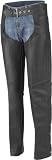 RIVER ROAD WOMENS FULL GRAIN LEATHER MOTORCYCLE CHAPS