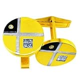 Image of 0.45 Carat G/VS2 Princess Certified Diamond & Gemstone Cufflinks in 18ct Solid Yellow/White Gold