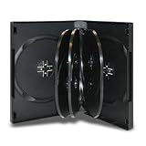 10 Black 8 Disc DVD Cases