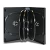 10 pcs Black 8 Disc DVD Cases