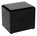 Rapport W108 Ebony Single Watch Winder with Grey Interior