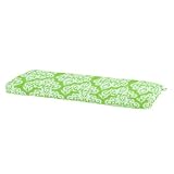 Outdoor Bench/Glider Cushion w/ Box Edge Welts - S Ikat Medallion- Ballard Designs