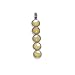 Ladies Sterling Silver 925 & Pearlized Shell Cluster Necklace Pendant - Jewellery
