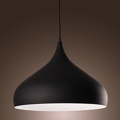 YM LAMP 60W Modern Pendant Light with Spinning-top Aluminum Shade in Elegant Streamline Design , Purple