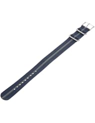 Timex T7B914 Weekender 20mm Blue/Gray Nylon Slip-Thru Watch Strap