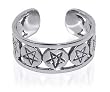 .925 Sterling Silver Attractive Cute Stars Toe Ring