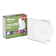 DVD-RW Discs, 4.7GB, 2x, w/Slim Jewel Cases, Silver, 10/Pack