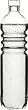 Sagaform Pet Thermal Glass Water Bottle with Stopper, 50-Ounce