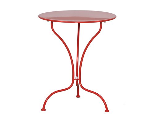 Siena Garden 672572 Tisch Leon rot, &Oslash; 60 x H 70 cm
