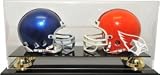 Arizona Cardinals Double Mini Helmet with Gold Risers Display
