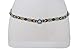 TFJ Women Silver Metal Chain Ethnic Bohemian Fashion Belt Hip Waist Flower Charm XS S M