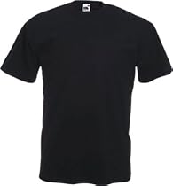 Fruit of the Loom plain t-shirt Black XL (44" - 46" chest)