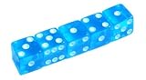 Set of 5 Blue Transparent 6 Sided 12mm Dice