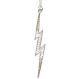 Lightning Bolt Necklace Set with Swarovski Crystals On 16