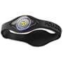 Power Balance Silicone Wristband Black with Black - LARGE
