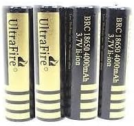 MegaShopping(TM) 4pcs 18650 4000mAh 3.7V Rechargeable Li-Ion Battery