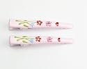 "I Love Butterfly" Baby Girl & Toddler Alligator Hair Clips - Powder Pink
