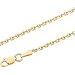 14K Yellow Gold Diamond Cut Cable Chain - 18 inches