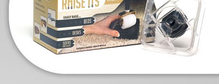 Clear Bed Risers - Set of 8 (Clear) (1 H x 4 W x 4 D)