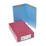 Filing Products Online Shop Ranking 21. Smead End Tab Fastener Folder, Legal, Straight, Two 2-Inch Prong B Style #1 and #3 Fasteners, Blue, 50 per Box (28040)