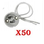 LOT 50 DOUILLE GU10 POUR AMPOULE SPOT...