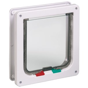 Flamingo 507514 Katzent&uuml;r 4-Way weiss - Mauer Preisvergleich