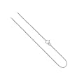 Sterling Silver 1mm Box Chain Necklace 14" 16" 18" 20" 24" 30"