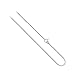Sterling Silver 1mm Box Chain Necklace 14" title=