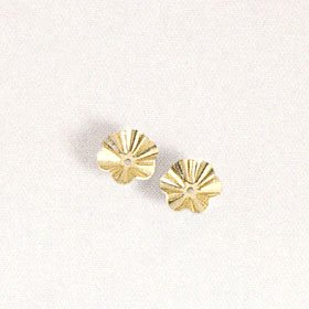 14KY gold 6.75mm buttercup earring jacket