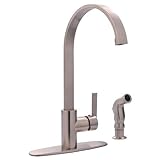 Kingston Brass GS8718CTLSP Continental 8-Inch Centerset Single Handle Kitchen Faucet with Matching S