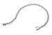 14K White Gold Diamond Cut San Marco Bracelet, 8