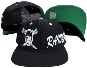 Los Angeles Raiders Side Logo Black Snapback Adjustable Cap
