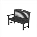 Poly-Wood Nautical Bench - Black (48)
