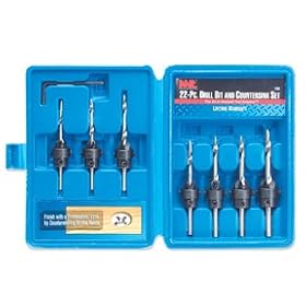 22-pc. Drill Bit With Countersink Set by Michigan Industrial Tools