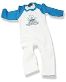 Daddy's Little Man Cowboy Funky Babygro (Blue Sleeves)