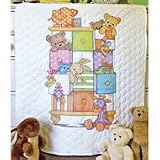 Baby Hugs Baby Drawers Stamped Cross Stitch Quilt Kit by Dimensions