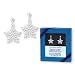 Sparkling Christmas Holiday Crystal SNOWFLAKE EARRINGS
