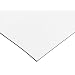 Flexible Magnetic Sheet With White Vinyl, Sign Blank, 1/32" Thick, 12" Wide, 24" Length (1 sheet rolled inside tube)