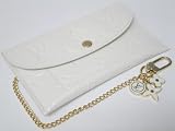 (ルイヴィトン)LOUIS VUITTON ヴェルニ チェーン付き小物ケース[エンベロープ･プラット] ペルル(ホワイト)M91916 並行輸入品 LOUIS VUITTON 小物